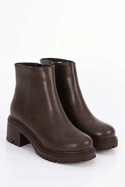 kajal ayakkabı Botine NVL 557 cu fermoar lateral și toc mediu