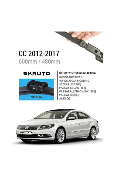 SKAUTO Volkswagen CC Ön Cam Muz Silecek Takımı (2012-2017)