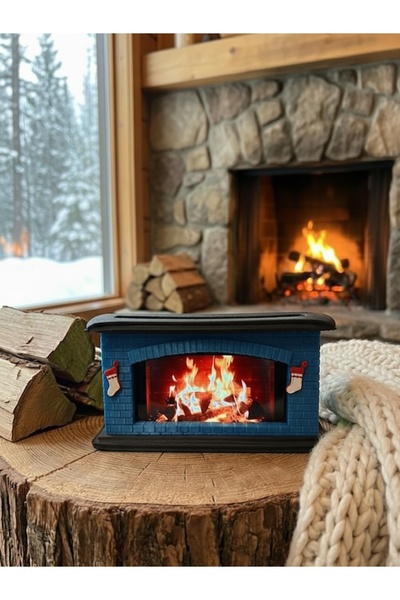 FlashForge 🔥   3D Printing Fireplace Phone Stand (Red/Green/Blue). Decorativ...