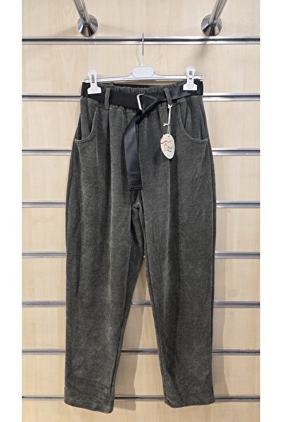 Park Moda Velvet Trousers with Belt