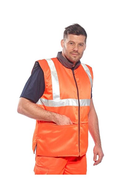 PORTWEST Vestă de siguranță reflectorizantă reversibilă, RT44 M portocalie
