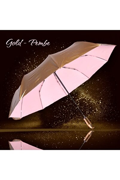 Elioure Pembe Altın Renkli Şemsiye, Şık ve Zarif Tasarım