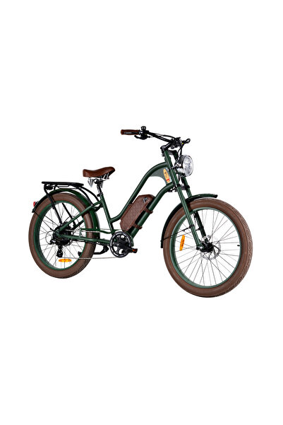 Citycoco Vacay Orta Motor 500W Bisiklet ( CC01617, Orta Motor 500W, Haki-Siyah )