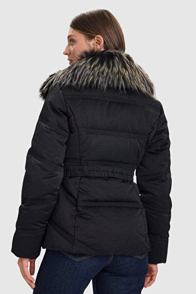 Guess Alienor Women's Black Coat W5Bl32Wg092-Jblk