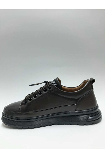 Red Walker Genuine Leather Smart Lace-Up Casual Brown Winter Men's Shoes