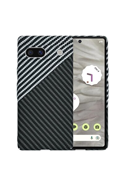 SKYDDAR INNOVATION Carcasă pentru Google Pixel 7a, textură de carbon, Carboni...