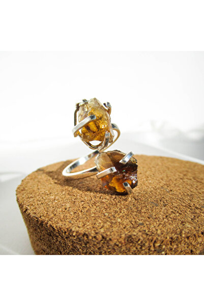 Moonlight Jewelry Duo Land AdjustableRing – Smoky Quartz