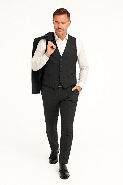 Presto Men's Slimfit Vest Set Suit 793-001