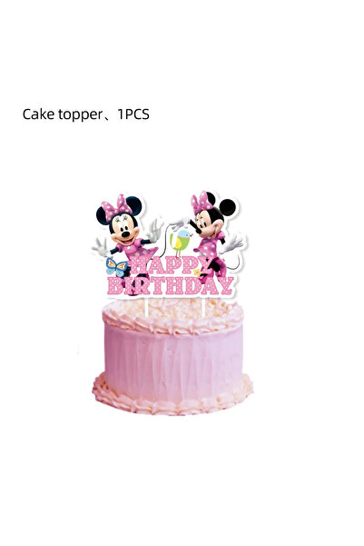 Choice 1pcs Minnie Mouse Birthday Party Decoration Princess Girl's Party Supplies MInnie Mouse Tableware Ba