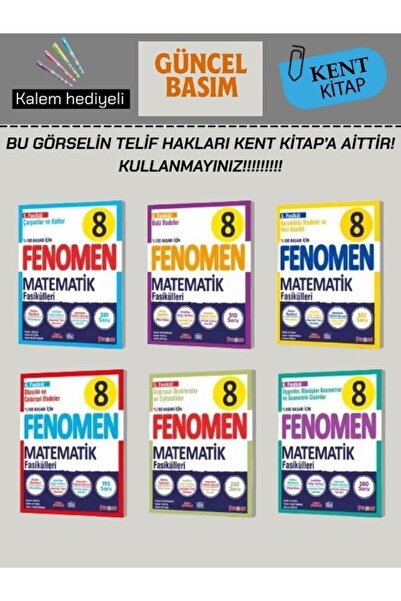 Fenomen Yayıncılık FENOMEN 8 MATEMATİK FASİKÜL SETİ (1-2-3-4-5-6. SAYILAR) (İ...