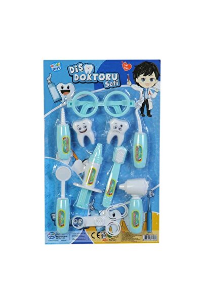 PopŞeker مجموعة ألعاب طبيب الأسنان المكونة من 10 قطع - تعليمية وممتعة للأطفال...