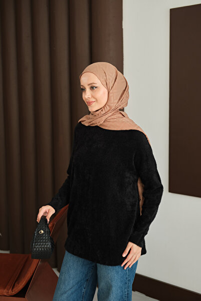 LOCCO Women's Tasseled Tunic Black