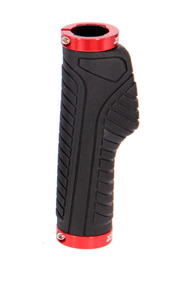 SXT Manșoane B-race Ergon Roșu-Aluminiu 132mm, Negre