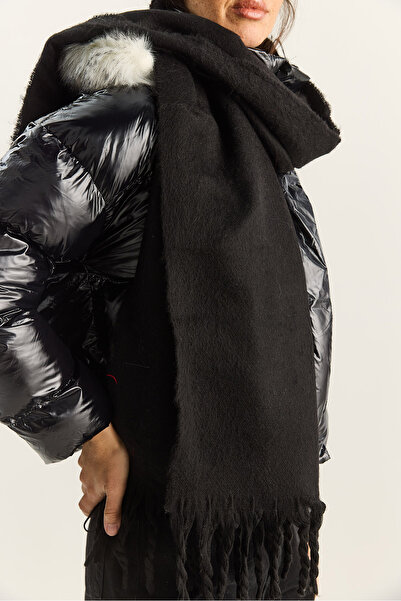 Bianco Lucci Women's Tasseled Soft Touch Long Scarf Shawl 0010 60286001