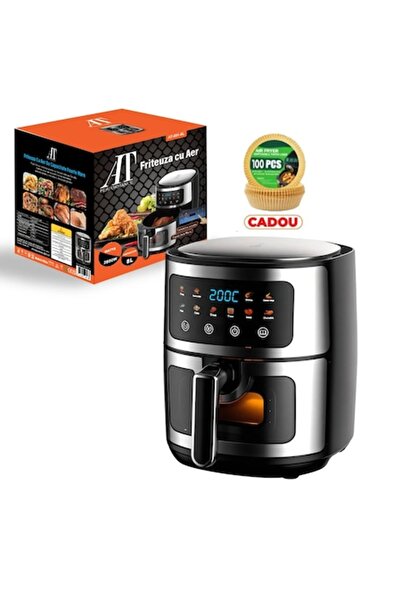 AT Performance Air Fryer 8L, 10 Smart Programs, 1400W, Touch Panel, 3D Hot Air, Non-Stick