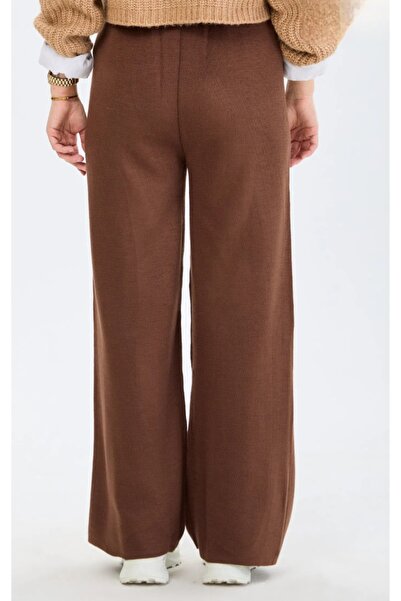 Vaniza High Waist Wide Leg Knitwear Trousers