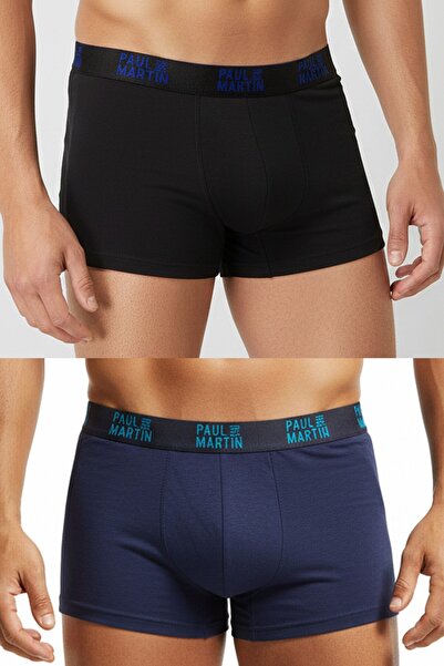 Paul Martin Ανδρικά μποξεράκια Slimfit Cotton And Modal Blend ελαστικό ύφασμα 2-pack