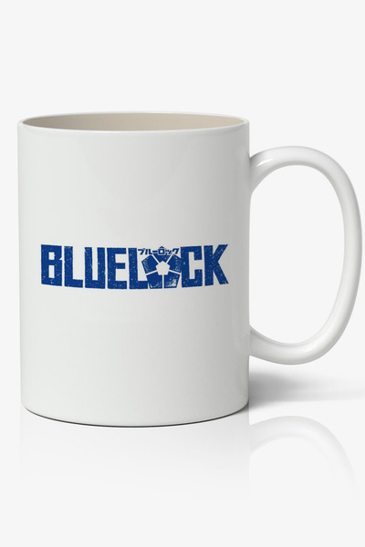 Toyaso كوب أبيض بشعار Blue Lock هدية للأصدقاء والأحباء