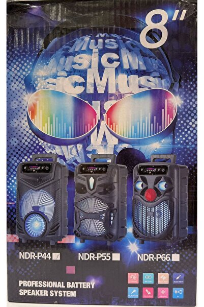 shop 8 İNC PORTABLE PARY SPEAKER SES TOPU MİKROFON VE KUMANDALI BLUTOOTH USB ...