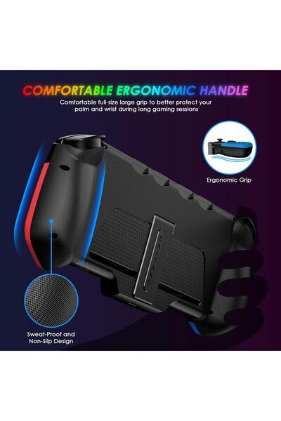 ZONEY Switch Controller for Nintendo Switch/OLED - One-Piece Handheld Joypad (Red&Blue)