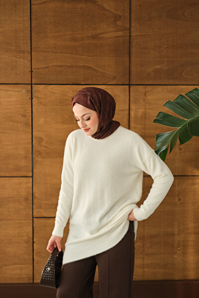 LOCCO Women's Tasseled Tunic White