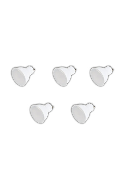 Cata 5 Adet GU10 Duylu Led Ampul 7 Watt 6500K Beyaz IşıkYüksek Işık