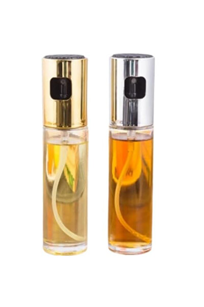 oilo Set 2 x Oil or Vinegar Spray Dispenser – Stainless Steel, Glass – 100 ml