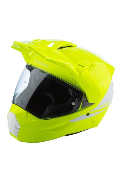 Klim X1 Alpha Carbon Korumalı ADV Motosiklet Kaskı Sarı Beyaz