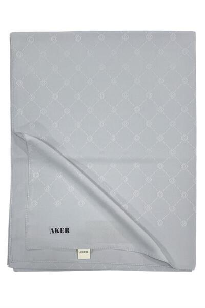 Aker Monogram Shawl - Silver 971