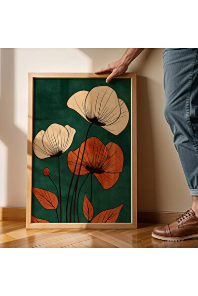 Tuba Decor Tablo dintr-o singură bucată cu rame din lemn pentru sufragerie, s...