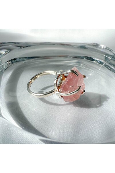 Moonlight Jewelry Cherry Flower Adjustable Ring – Rose Quartz