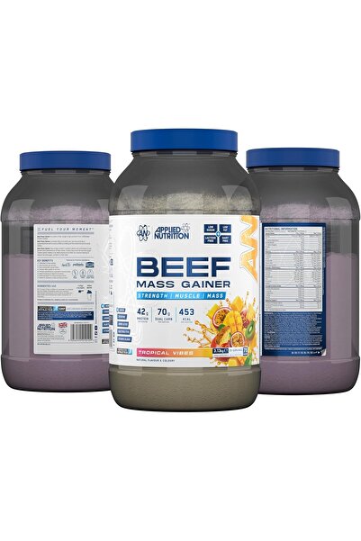 applied nutrition Beef Mass Gainer, Tropical Vibes, 3 Kg, 42 g Beef Protein
