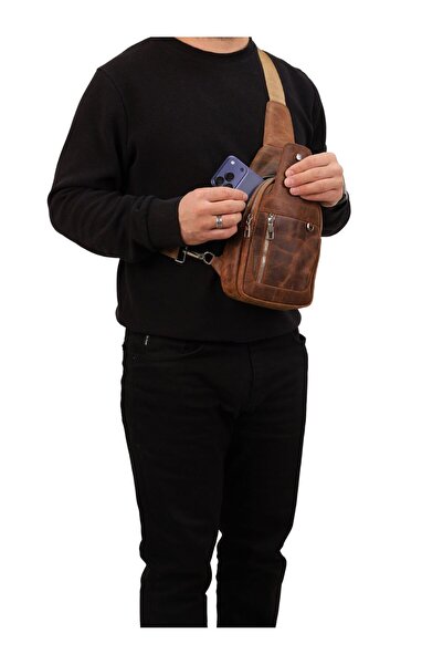 Meskanto Oslo Genuine Leather Crossbody Bag