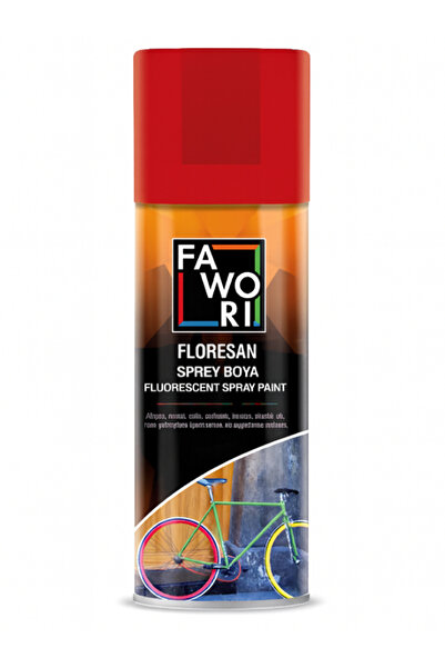 Fawori Floresan Sprey Boya 400 ml – Neon Parlak Akrilik Hızlı Kuruyan Boya