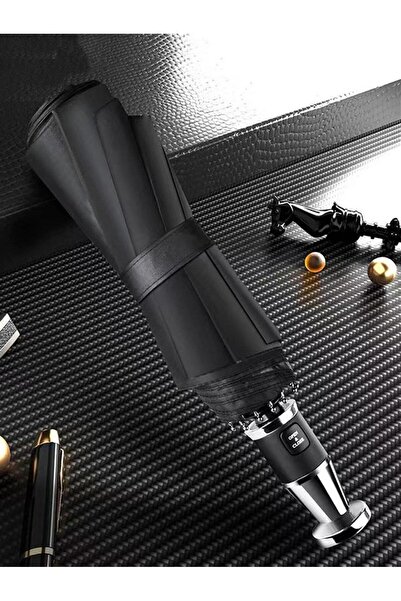 Elioure 10 Tel Otomatik Gümüş Renk Şemsiye, Şık ve Hafif Tasarım, Çok Renkli