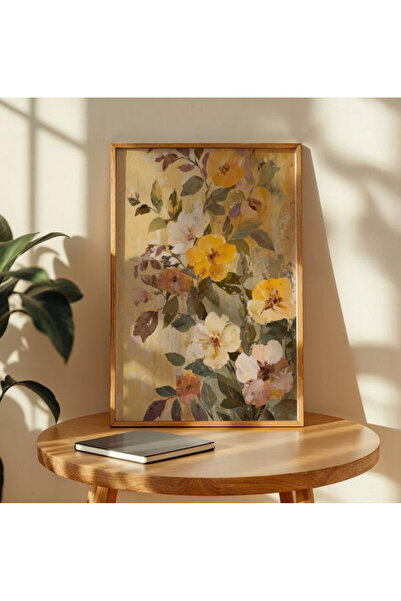 Tuba Decor Tablo dintr-o singură bucată cu rame din lemn pentru sufragerie, sufragerie, bucătărie