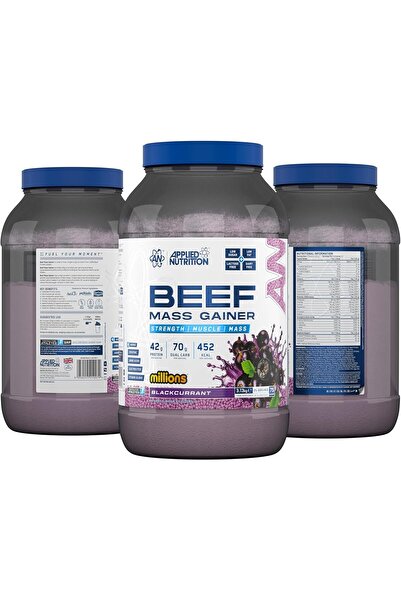 applied nutrition Beef Mass Gainer, Millions Blackcurant, 3 Kg, 42 g Protein