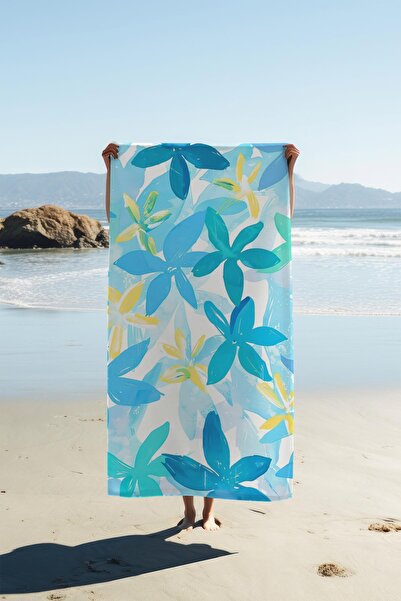 Dolce Mariee Digital Printing Beach Sea Towel Floral Patterned Peshtemal Hvl0181