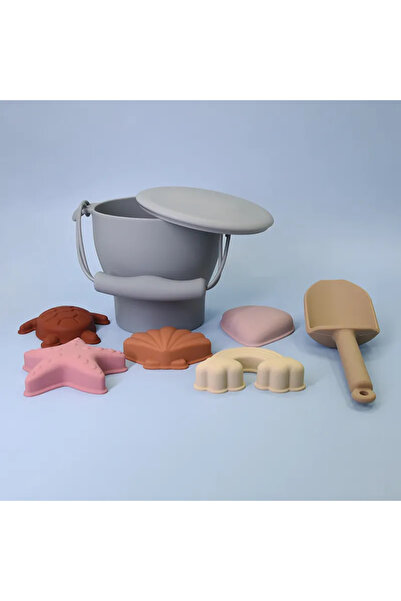 Pitikot Pitikot® Silicone Beach Toy Set – 12 Pieces, Sand Molds and Bucket,