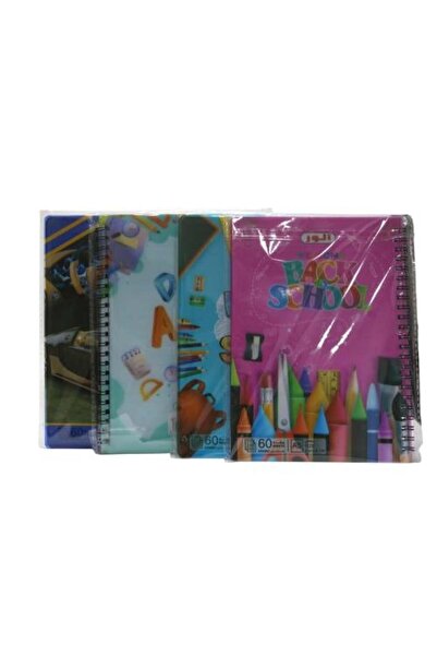 Meven Set Beauty Arabic Spiral Notebook | 60 Sheets | 4 Notebooks | A5 Size