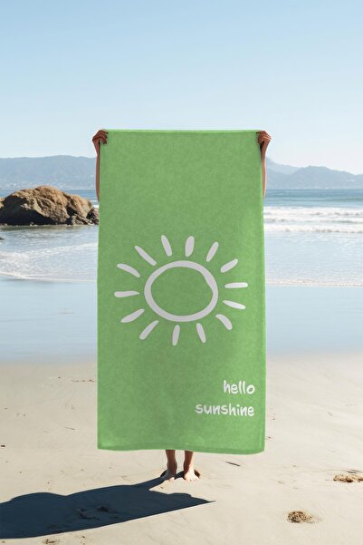 Dolce Mariee Digitalni štampani peščani morski peškir Hello Sunshine sa uzork...
