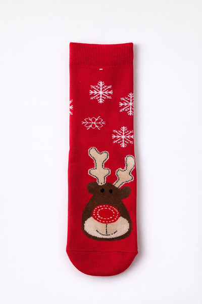 MEKİK BUTİK Red boxed christmas gift - unisex christmas stocking - red boxed gift stocking