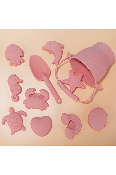 Pitikot Pitikot® Silicone Beach Toy Set – 12 Pieces, Sand Molds and Bucket,