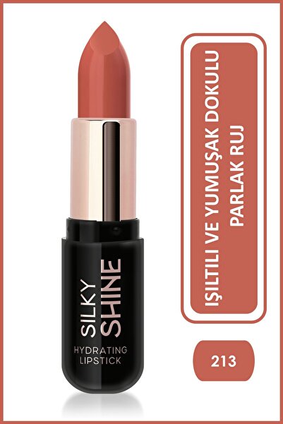 Golden Rose Silky Shine Hydrating Lipstick - 213 Turuncu - Nemlendirici Ruj