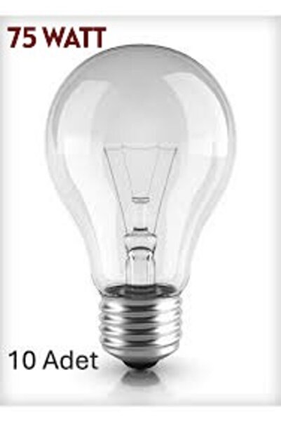 World 75 Watt E27 Akkor Ampul Sarı Işık 10 Adet
