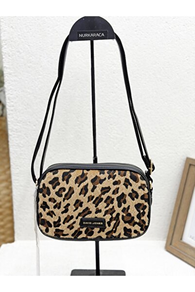 David Jones CM7663 GEANTĂ CROSSBODY CU MODEL LEOPARD PENTRU FEMEI
