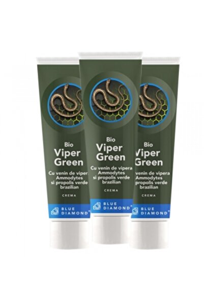 Blue Diamond Bio Viper Green Cream with Viper Venom and Brazilian Green Propolis - 100 ml