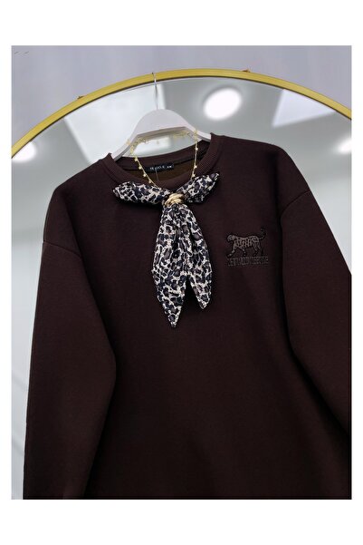 YEDİLALE Φουλάρι με λεπτομέρεια από τρία νήματα SHA επένδυση fleece WEAT [SM (38/40) LXL (42/44), 80 cm μέσο, μόνο στριφτό]