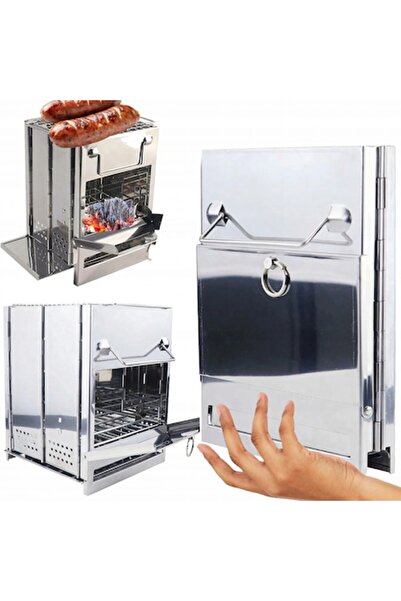 Optim Solution Πτυσσόμενη Φορητή Κουζίνα Επιβίωσης, Πολλαπλών Καυσίμων, Γκρι, 850 g