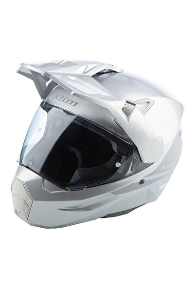 Klim X1 Alpha Carbon Korumalı ADV Motosiklet Kaskı Gümüş Gri